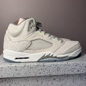 Air jordan 5 Retro SE Craft FD9222180 Light Orewood Brown/Safety Orange Size 14